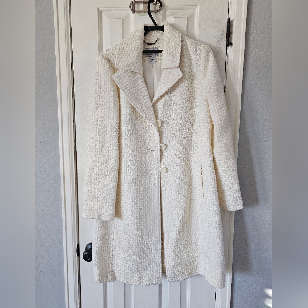 Worthington Womens Long Wool Blend Peacoat